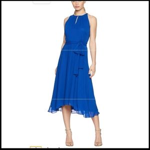 Tahari chiffon midi dress